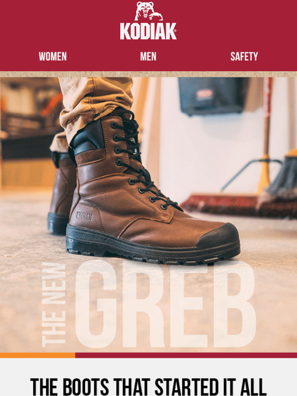 Kodiak Boots Inspired by 50 years of progress. The Kodiak Greb is back