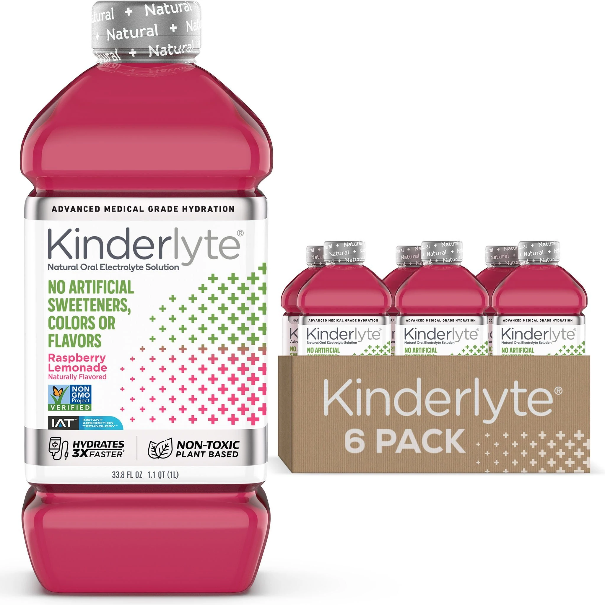 Image of Kinderlyte Advanced Oral Electrolyte Solution Raspberry Lemonade