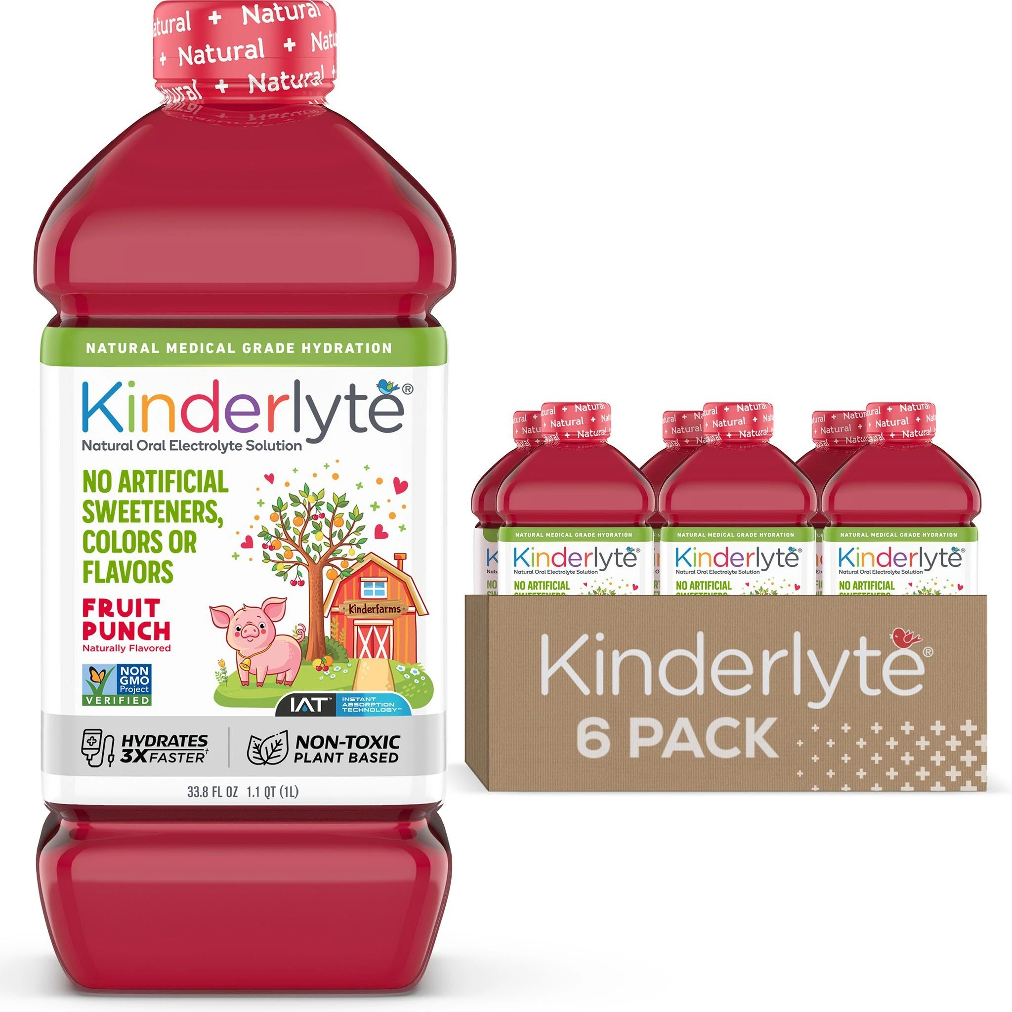Image of Kinderlyte Kids Oral Electrolyte Solution Fruit Punch