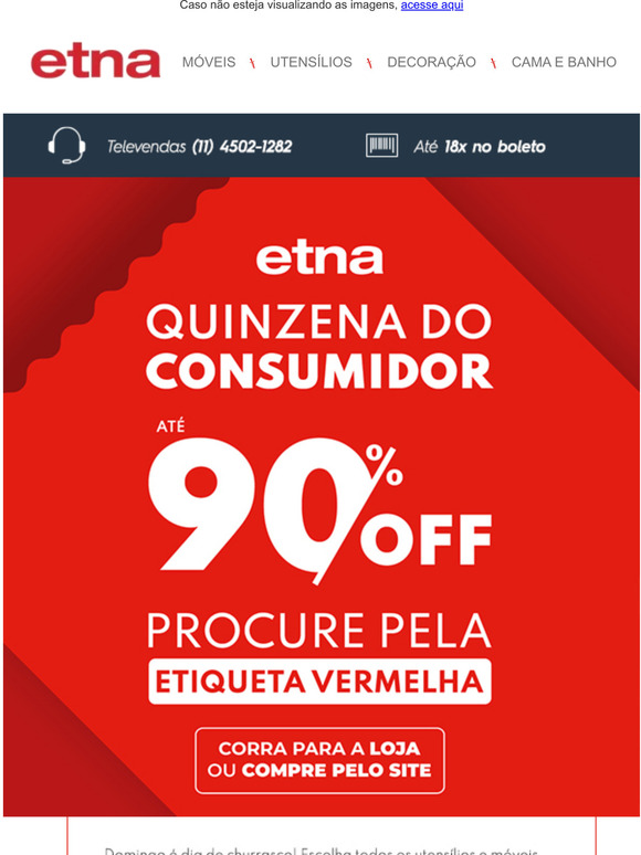 Utenslios para churrasco a partir de R$8,99