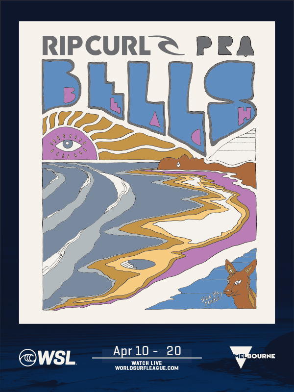 2023 Rip Curl Pro Bells Beach Official Poster