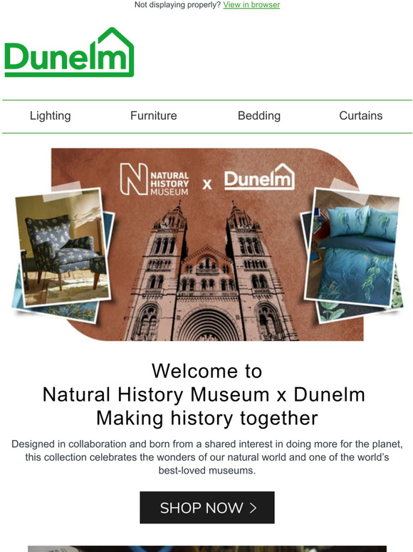 Introducing Natural History Museum X Dunelm Milled