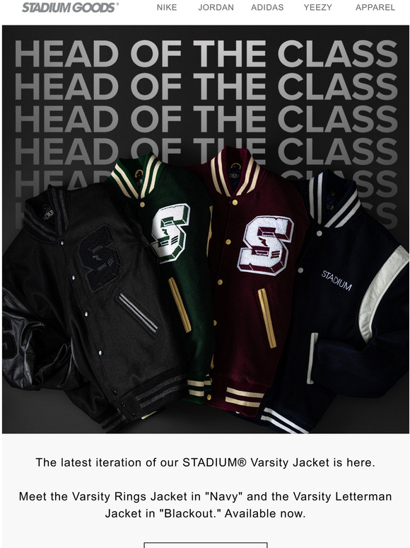 Stadium Goods New STADIUM Varsity Jackets Are In Milled