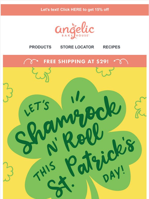 Shamrock N' Roll with a Lucky Sale 