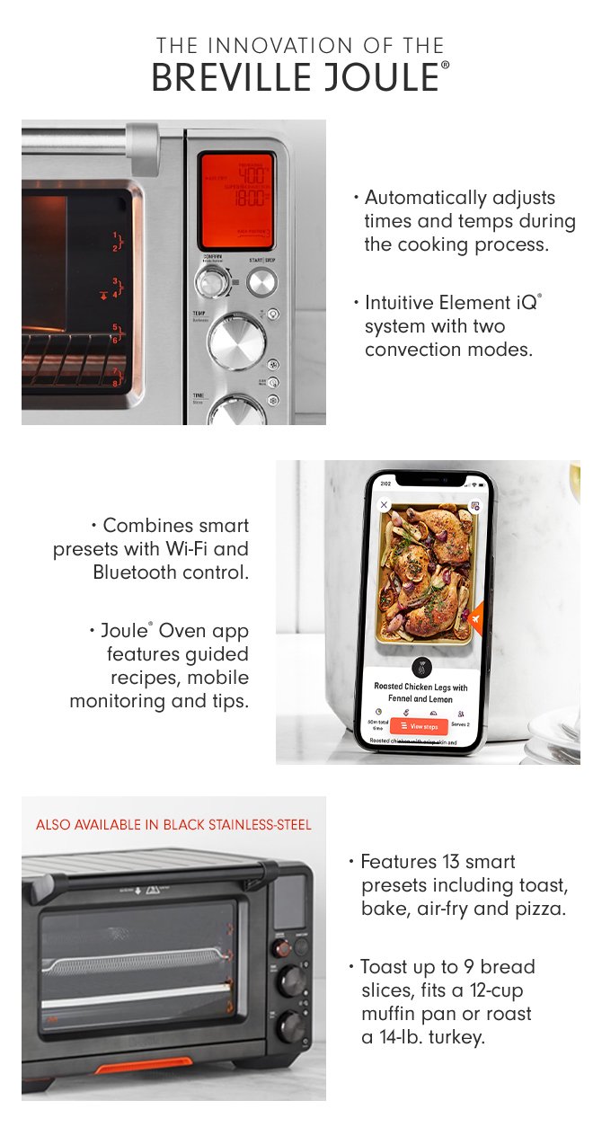 Breville Smart Oven Air Fryer, Black Stainless-Steel | Williams Sonoma