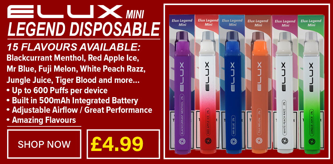 red and white elux legend Elux – Vape Supplier Ltd main image 1
