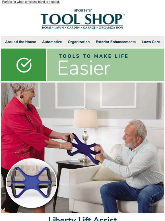 Sporty's Tool Shop Liberty Lift Assist Help Lift & Stand Up Anyone