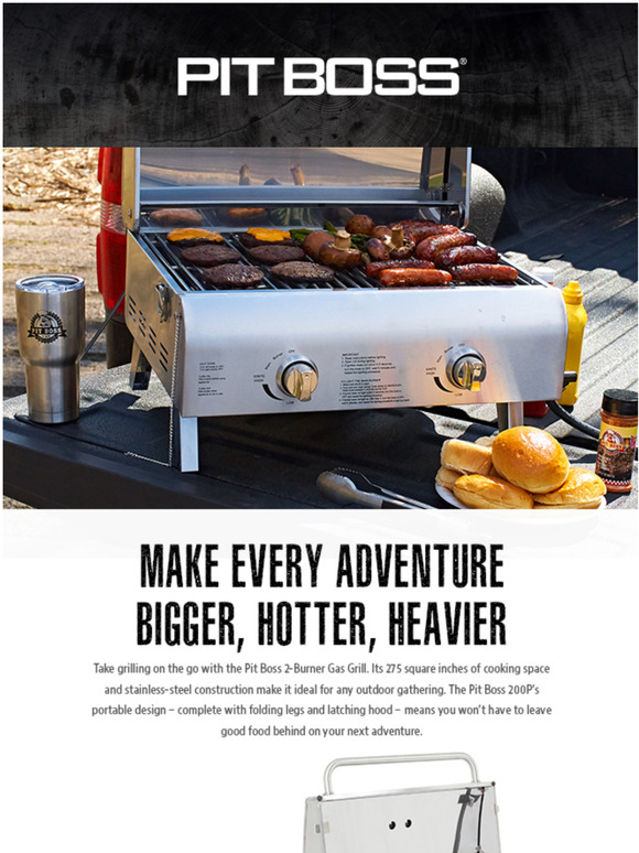 Pit Boss Grills Grill on the Go with the Stainless Steel 2Burner Gas