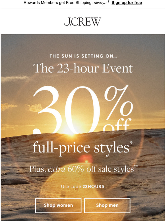 J.Crew Email Newsletters Shop Sales, Discounts, and Coupon Codes