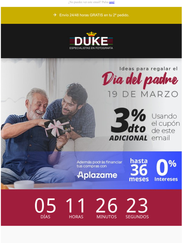  EL DA SE ACERCA, DATE PRISA!  --> Financia 0% 36 meses + 3% DTO