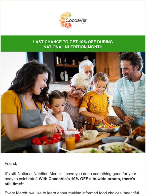 Make National Nutrition Month even better with this discount