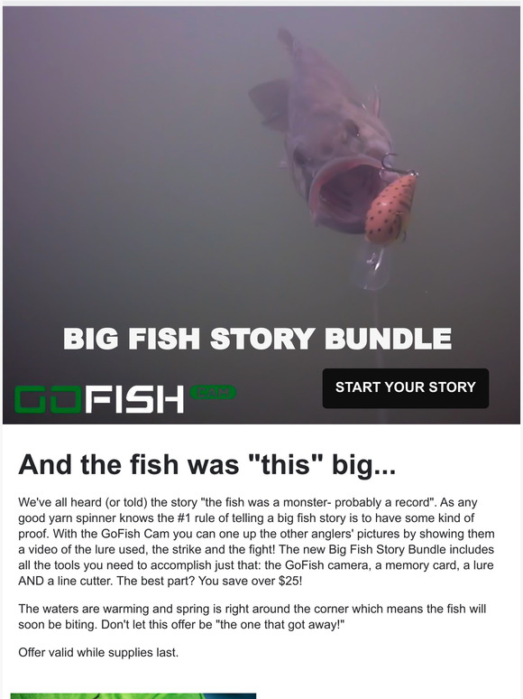 Save $30 on your Big Fish Story- Link Fixed