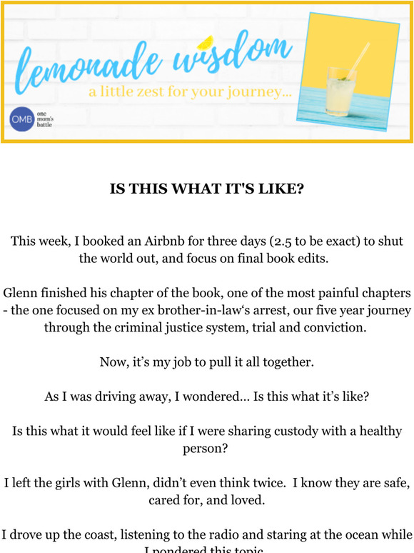 Lemonade Wisdom: Is This What It's Like?