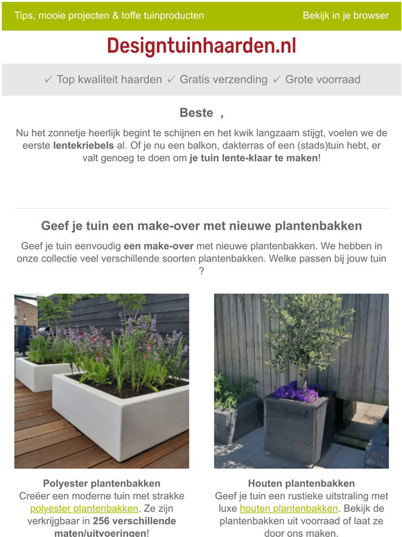 Maak je tuin lente-klaar!  Bekijk wat je buiten kunt doen.