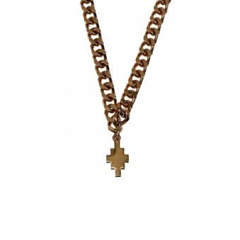 Metalic Gold Cross Necklace