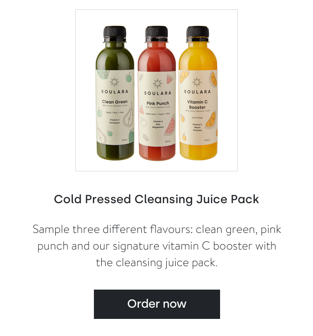 Cold Pressed Cleansing Juice Pack