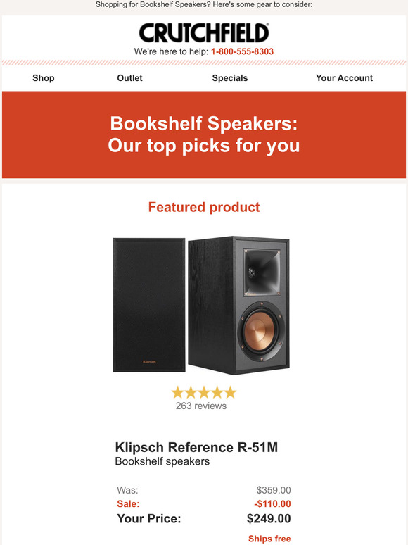 Crutchfield Bookshelf Speakers Our top picks Milled
