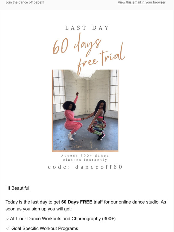 Last Chance to get 60 Days FREE!