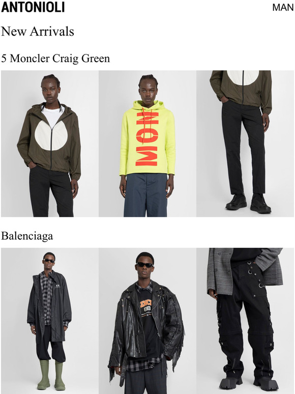 antonioli: New in: 5 Moncler Craig Green, Balenciaga, Rick Owens & 1017 ...