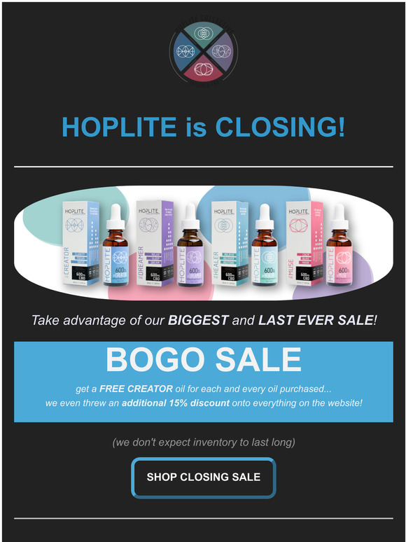 FINAL SALE - store closing!
