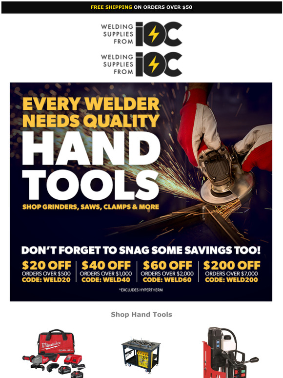 WeldingSuppliesfromIOC Up Your Welding Game With New Hand Tools Milled