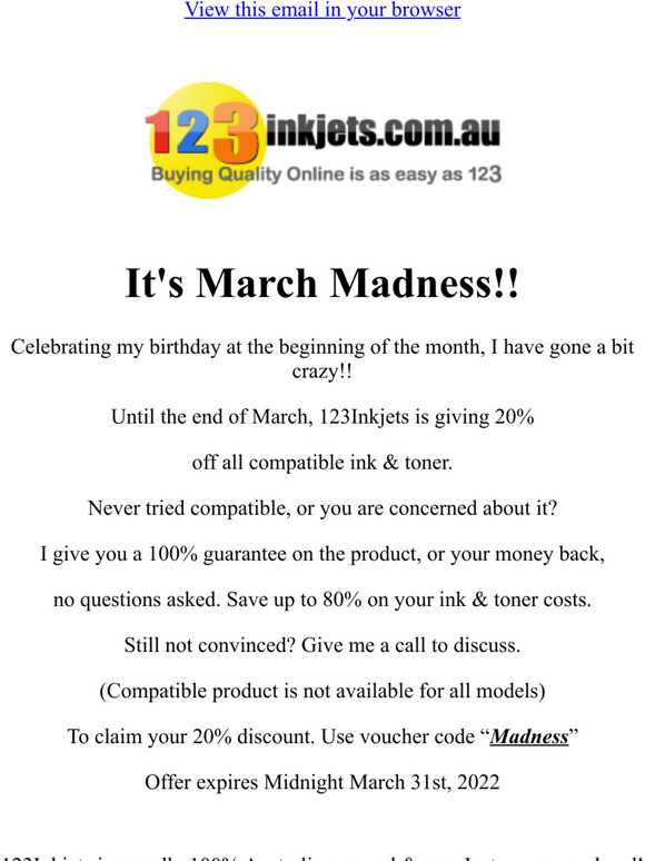 March Madness!!