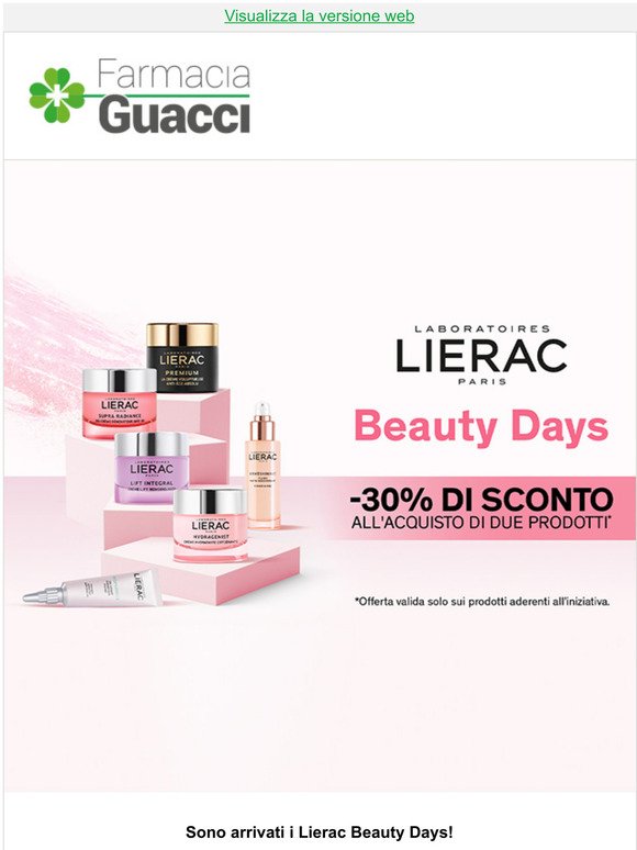 Lierac Beauty Days: sconti imperdibili!