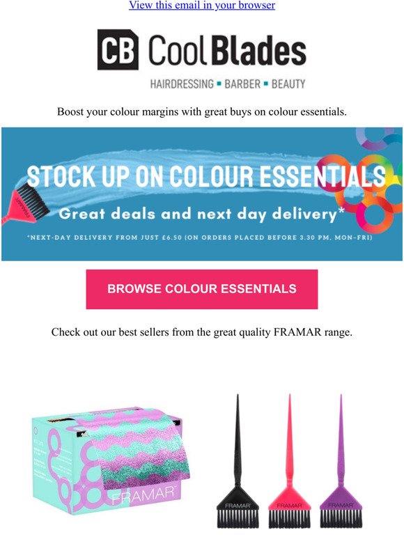 STOCK UP ON COLOUR ESSENTIALS!
