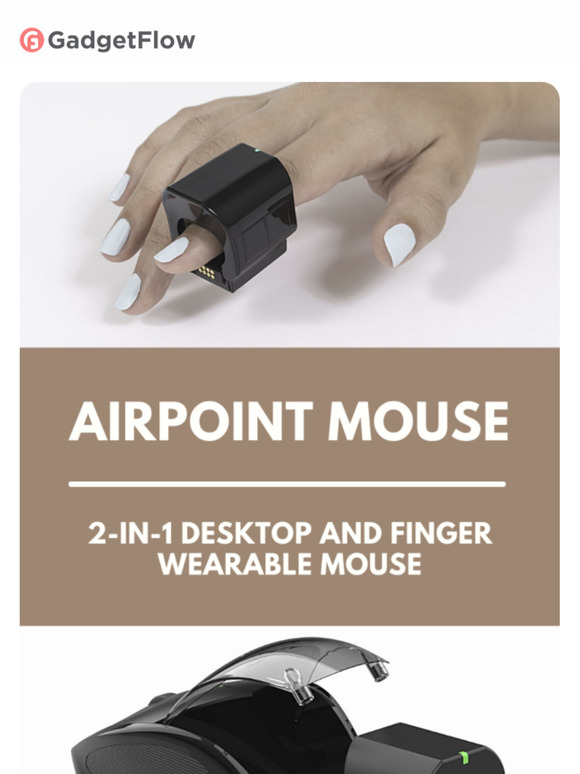Gadget Flow Meet the desktop mouse you can also wear on your finger