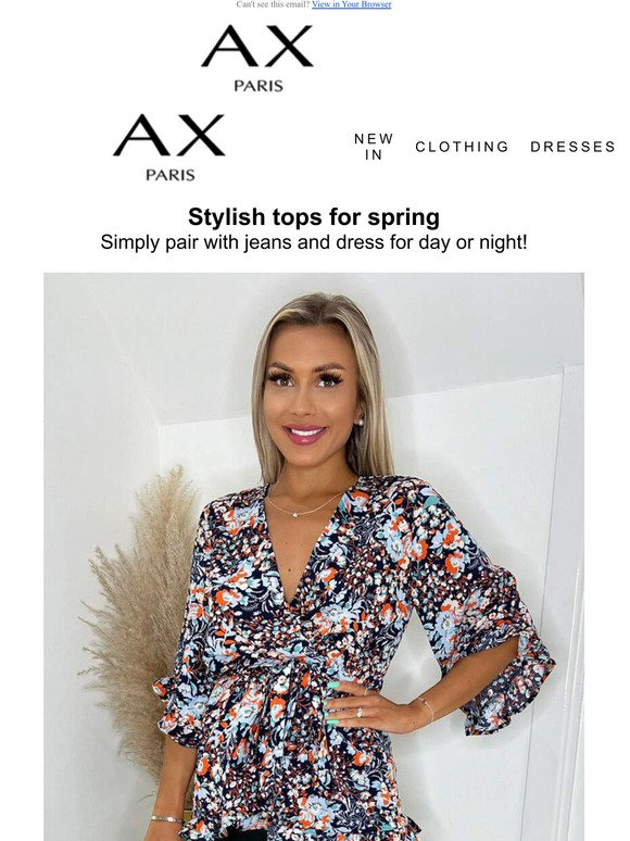 Stylish tops for spring