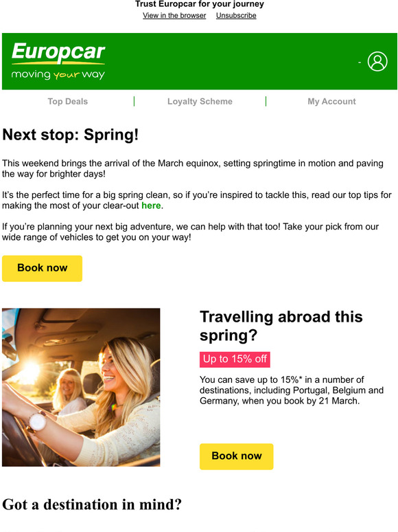 Europcar set the wheels in motion this spring! Milled