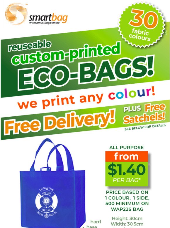 Wholesale Custom Bags - Free Delivery