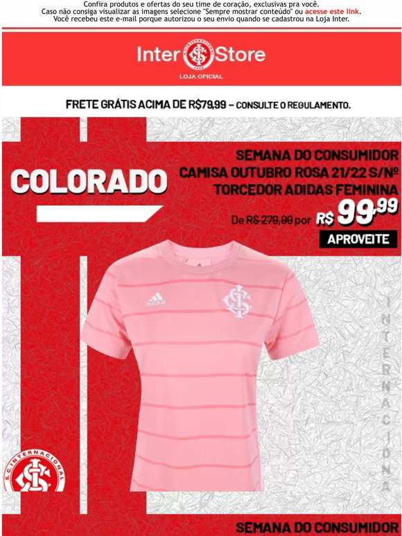 loja do inter camisa rosa 2022