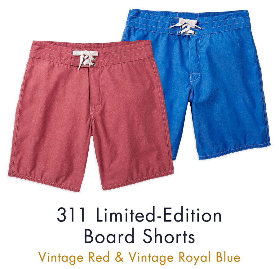 Birdwell Beach Britches: New Vintage Wash Board Shorts, Inspired