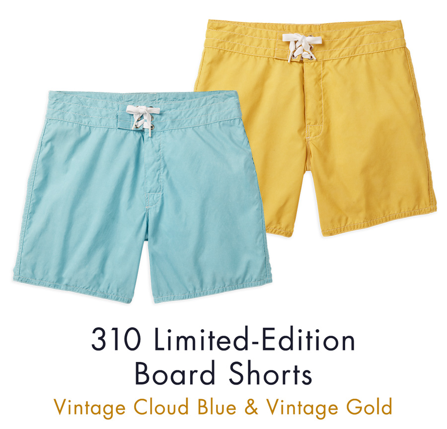 Birdwell Beach Britches: New Vintage Wash Board Shorts, Inspired