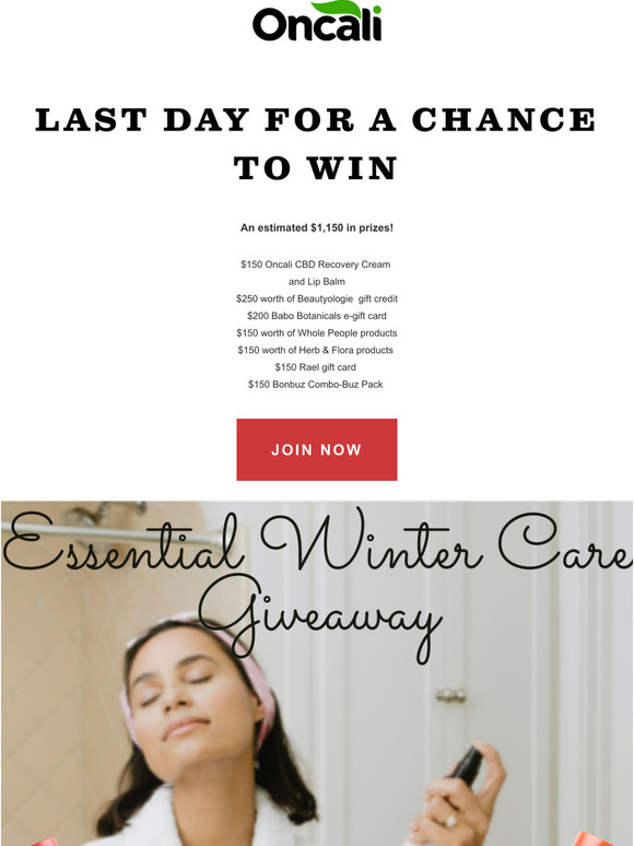 Last day for a chance to win