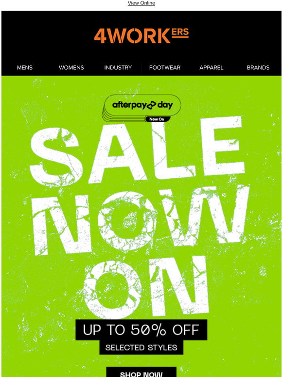  UP TO 50% OFF | Afterpay Day Live