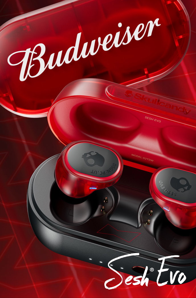 Skullcandy: Skullcandy x Budweiser collab - up close and personal