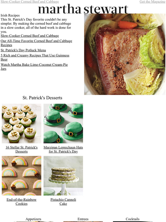 Martha Stewart SlowCooker Corned Beef and Cabbage Milled