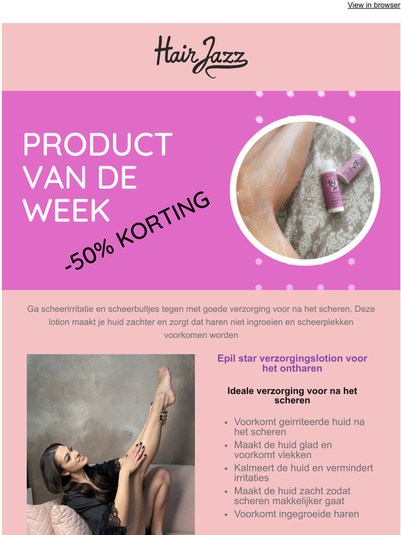 HAIR JAZZ Hair Growth Products Voorkom scheerirritatie & ingegroeide