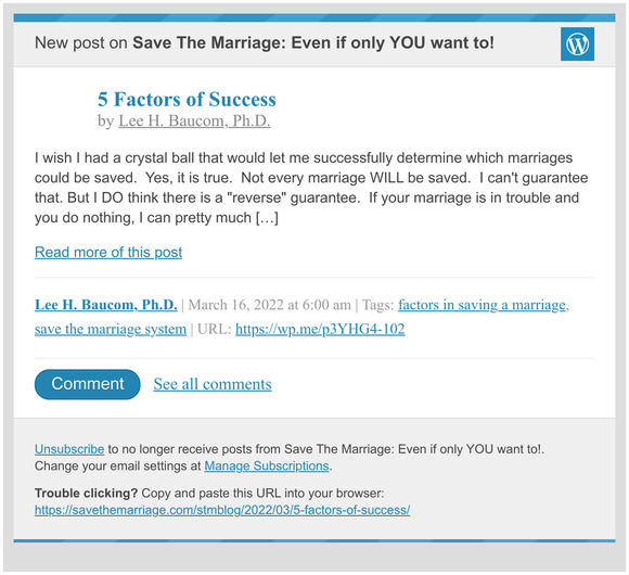 [New post] 5 Factors of Success
