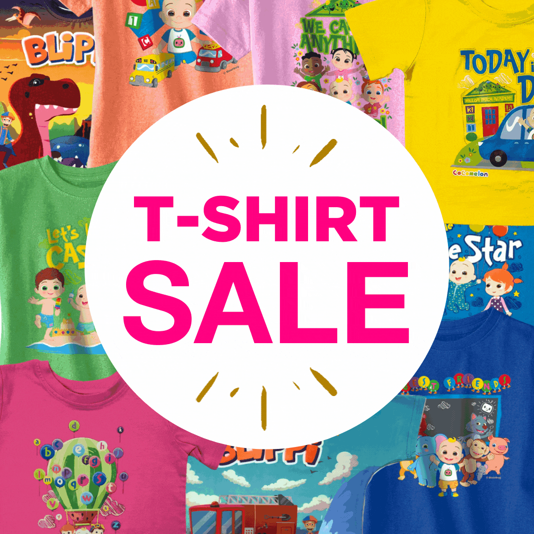 Moonbug & Blippi TShirts are on SALE NOW! Milled