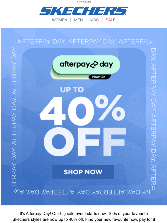 skechers afterpay