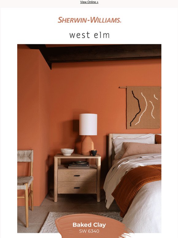 Baked Clay SW 6340, Orange Paint Colors