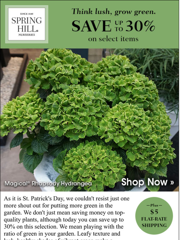 Spring Hill Nursery Save the green for your garden. Milled