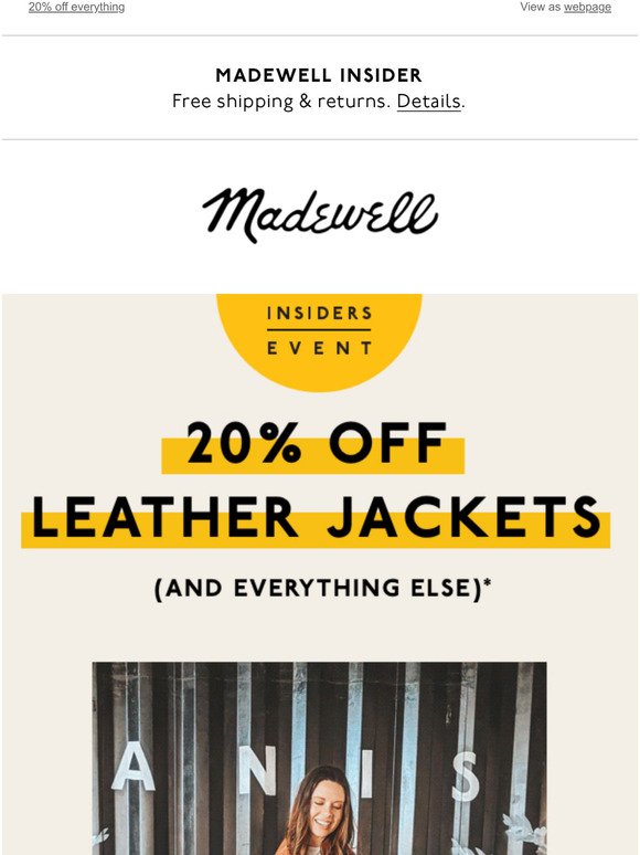 Madewell Email Newsletters Shop Sales, Discounts, and Coupon Codes