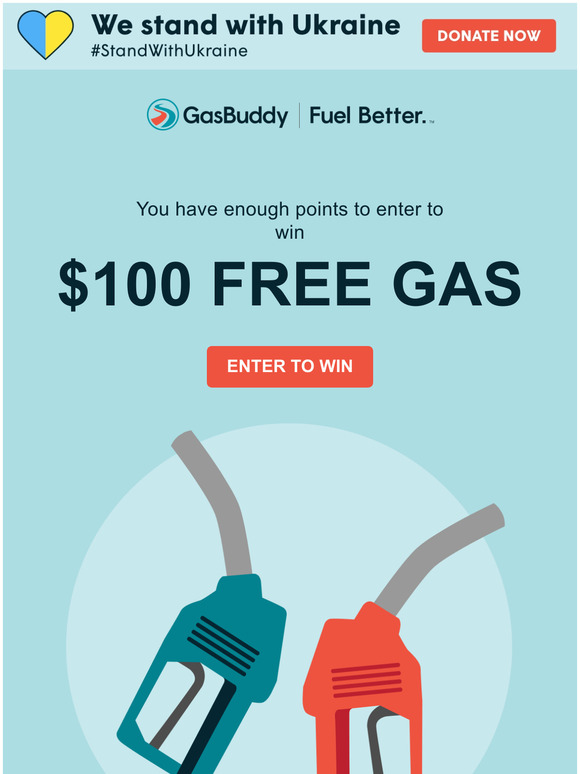 Gas Buddy How does 100 in free gas sound? Milled