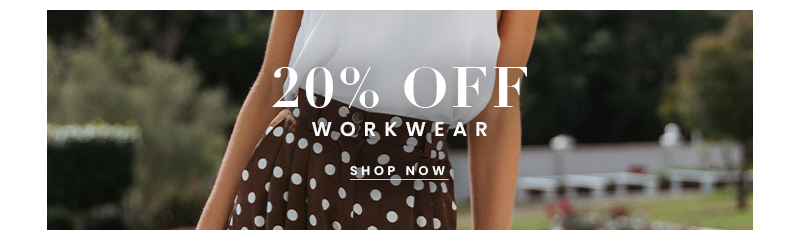 20% off workwear
