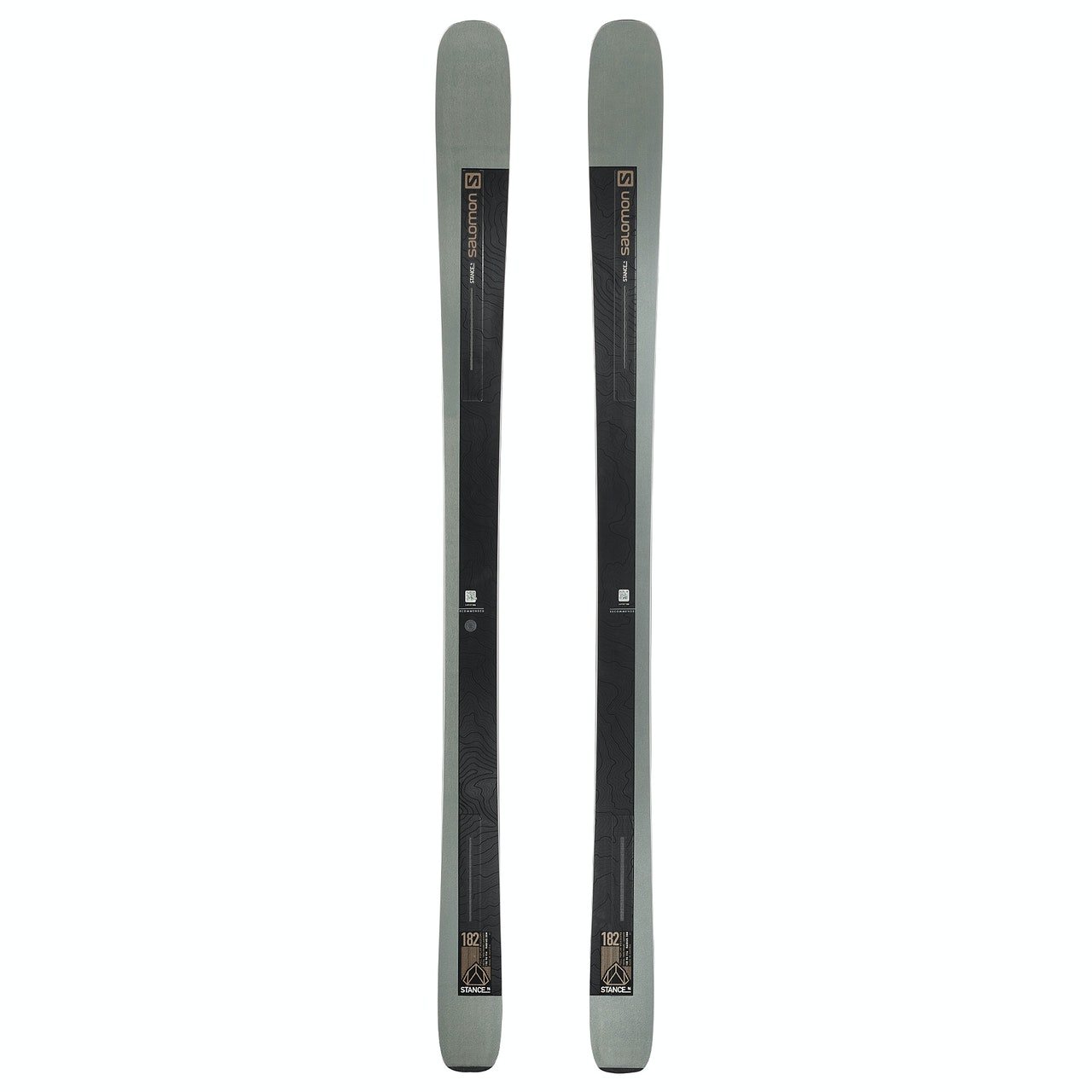 Salomon Skis N Stance 96 Skis - Dark Grey/black/brown