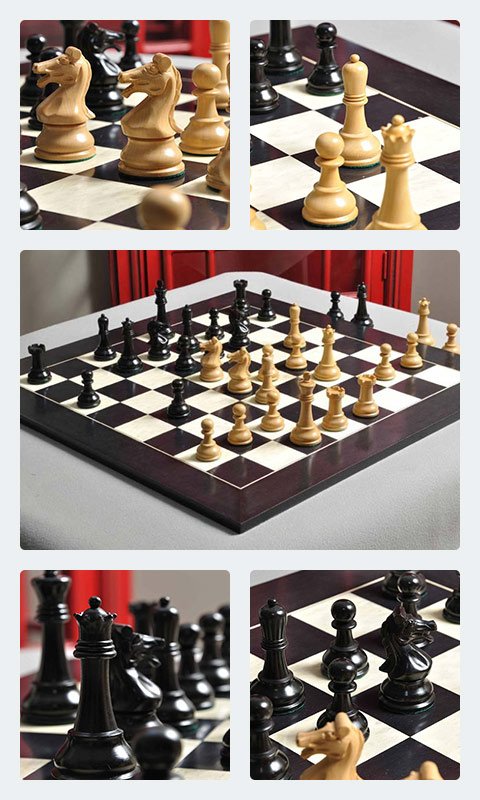 Reproduction of the Drueke Players Choice Chess Pieces 